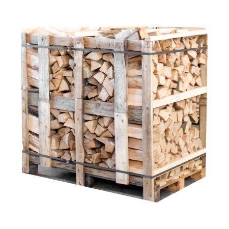 Brennholz Buche kammergetrocknet 25 cm – Halbe Palette 450 kg