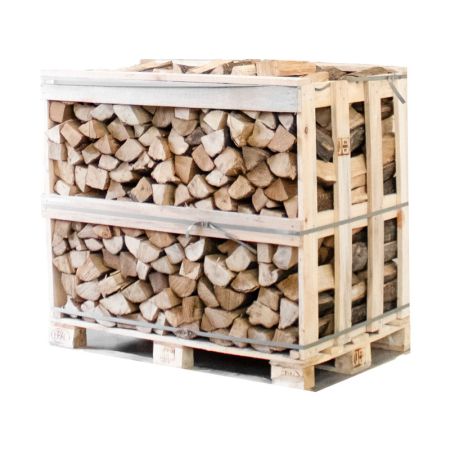 Brennholz Hainbuche kammergetrocknet 25 cm – Halbe Palette 450 kg