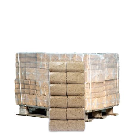 RUF Holzbriketts – Halbe Palette 48 × 10 kg (480 kg)