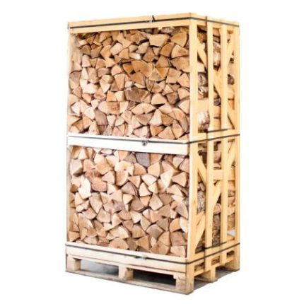 Brennholz Birke kammergetrocknet 25 cm – Palette 800 kg