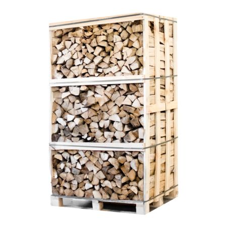 Brennholz Hainbuche kammergetrocknet 33 cm – Palette 900 kg