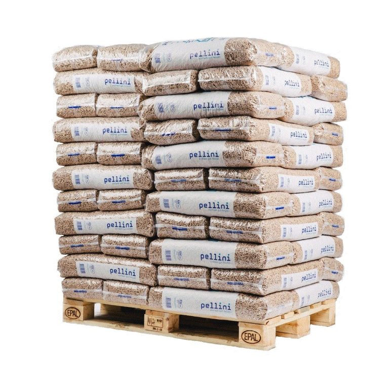 Holzpellets ENplus A1 Pellini – Palette 66 × 15 kg (990 kg)